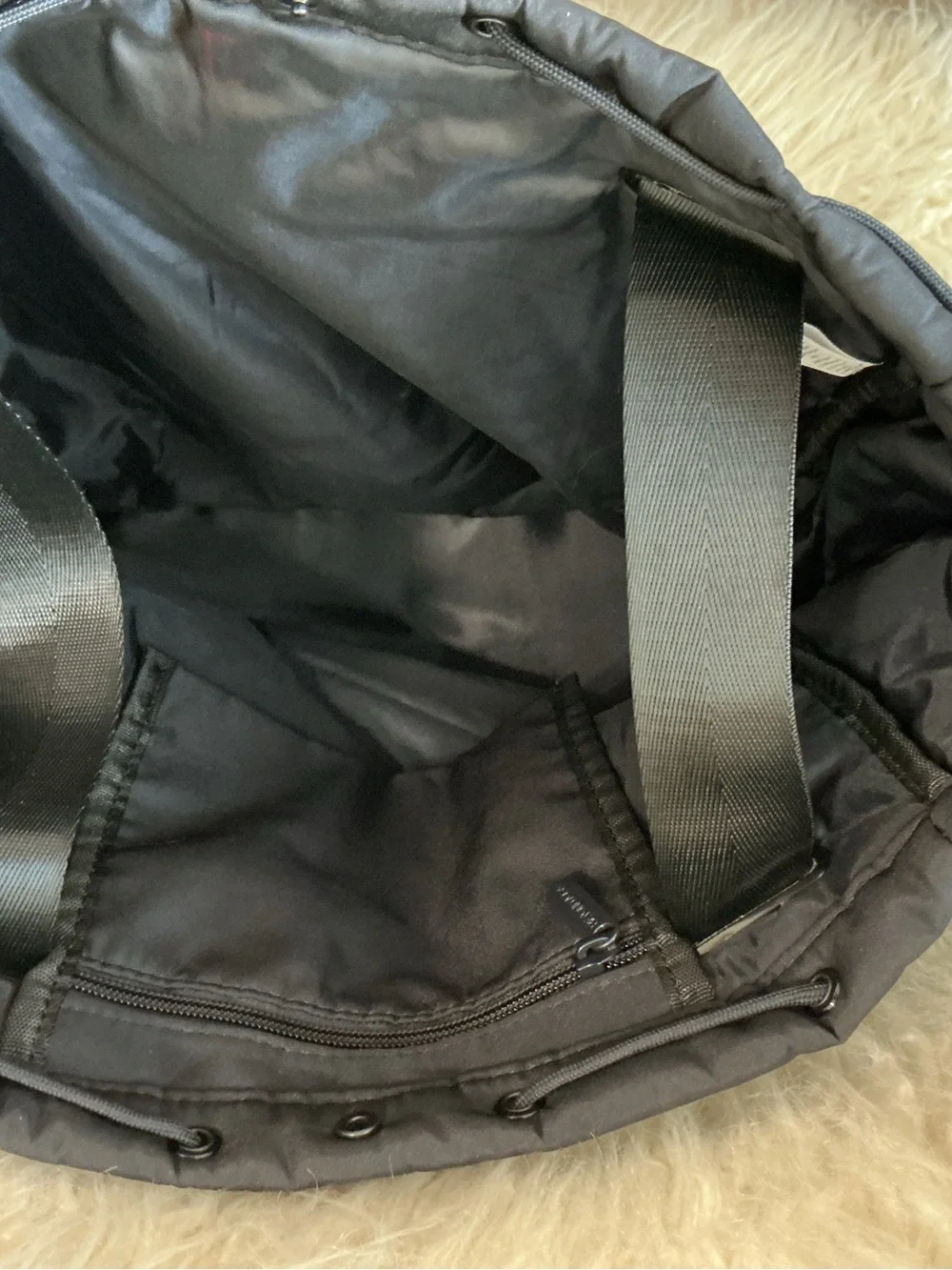 BEYOND YOGA - Convertible Backpack / Gym Bag with bottom zip compartment, BLACK